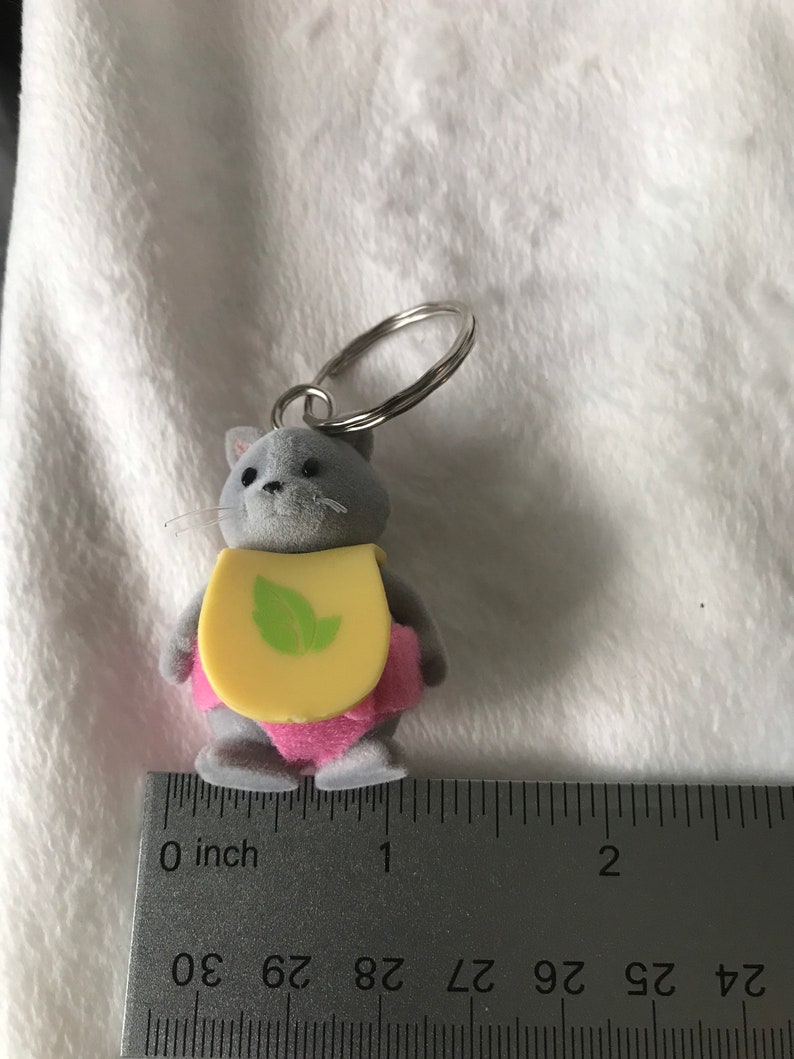 Lil Woodzeez Babeez Lola cat Keychain and zipper pull