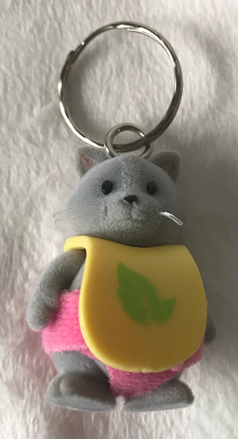Lil Woodzeez Babeez Lola cat Keychain and zipper pull