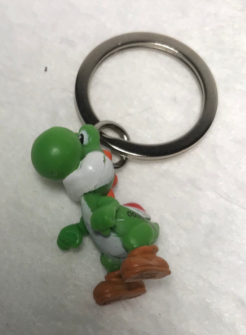 Super Mario Bros. Yoshi Keychain and Zipper Pull Etsy