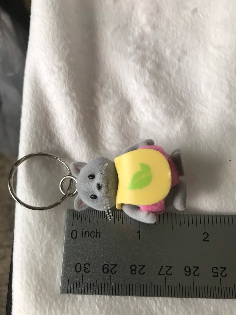 Lil Woodzeez Babeez Lola cat Keychain and zipper pull