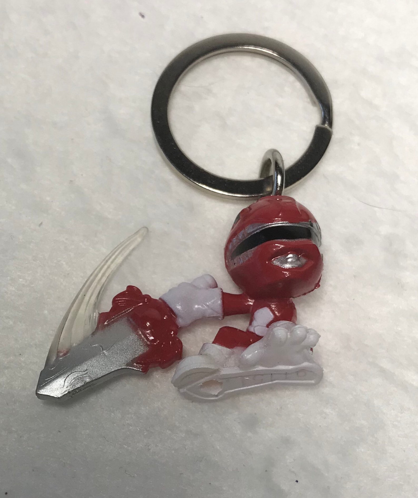Power Rangers Micro Morphers Red Ranger Keychain and zipper Etsy