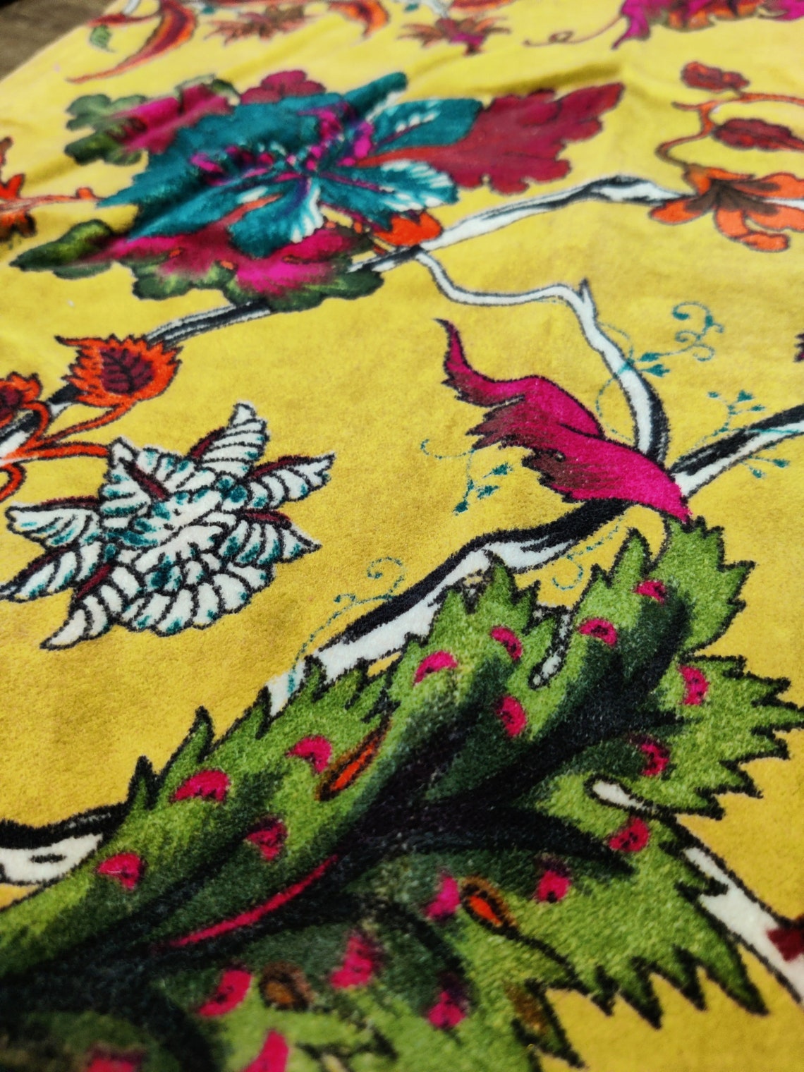 Cotton Velvet Fabric for Upholstery / DIY/ Dresses tree of Etsy