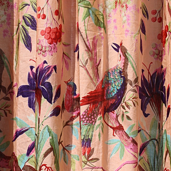 Oiseaux de paradis 44 pouces de largeur 100% coton Cambric Fabric