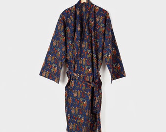 100% Cotton beautifully printed kimonos/ Robe/ Lounge Wear- DS10