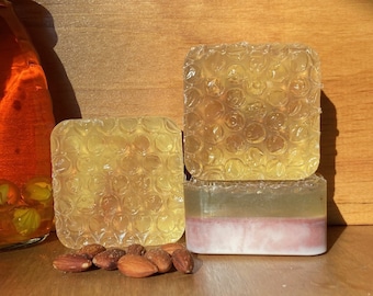 Handmade Honey Almond Soap: Sweet Nutty Scent
