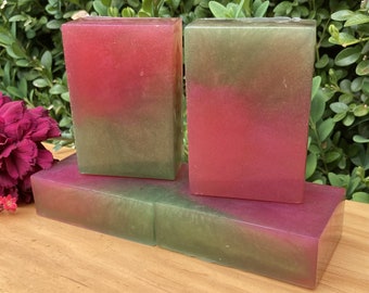 Burgundy Rose Handmade Soap, Vegan Soap, Flower Soap, Gift for Grandma, Gift for Mother