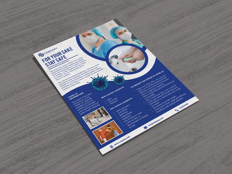 Health Newsletter Template Editable With Microsoft Word or Adobe