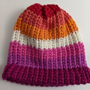 Lesbian Pride Beanie Hat