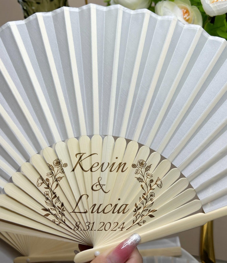 sage green hand fans Wedding Party Favors Gifts Guests for guests Personalized Custom Sage Green Fabric Fans Bulk Engraved White Cloth Fan Quinceanera Gifts Folding Hand Fans concert Music fans graduation gifts class of 2026 baby shower fans BIRTHDAY gifts Business Gifts LOGO company bar events promotion advertisement monogram wedding gifts summer events real estate gifts for guests fabric fans vintage dark green white decoration beach fans