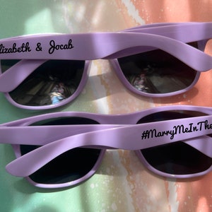 Personalized Sunglasses  Bridal Shower Favor Gift Wedding Favors Custom Printed Sunglasses for Guests Bulk Birthday Gift Bachelorette Party