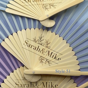 Ventagli personalizzati incisi Ventagli pieghevoli in tessuto personalizzati Ventagli per matrimoni Bomboniere all'ingrosso Regali per gli ospiti Ventagli in stoffa Regali per compleanni Quinceanera