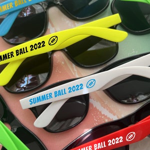 Printed Personalized Sunglasses Wedding Party Favor Gift Guest Bulk Groomsen Custom Sunglasses School Prom Ball Game Race Football Hockey