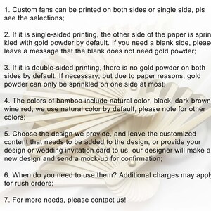 High End Personalized Custom Fans Wedding Dinner Prom Party Favors ...
