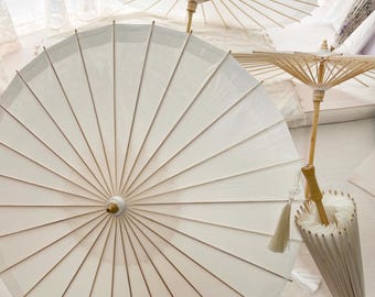 Personalized Handmade Custom White Parasols Wedding Umbrella Floral Sun Parasols Photoshoot Gitfs Bride Quinceanera Gifts Sage Green Parasol