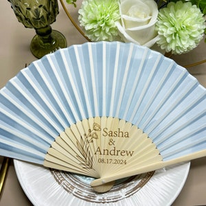 light blue dusty blue han fans sage green hand fans Wedding Party Favors Gifts Guests for guests Personalized Custom Sage Green Fabric Fans Bulk Engraved White Cloth Fan Quinceanera Gifts Folding Hand Fans concert Music fans graduation gifts class of 2026 baby shower fans BIRTHDAY gifts Business Gifts LOGO company bar events promotion advertisement monogram wedding gifts summer events real estate gifts for guests fabric fans vintage dark green white decoration beach fans