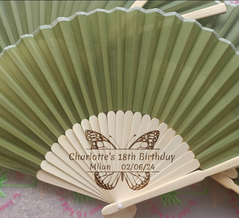 sage green hand fans Wedding Party Favors Gifts Guests for guests Personalized Custom Sage Green Fabric Fans Bulk Engraved White Cloth Fan Quinceanera Gifts Folding Hand Fans concert Music fans graduation gifts class of 2026 baby shower fans BIRTHDAY gifts Business Gifts LOGO company bar events promotion advertisement monogram wedding gifts summer events real estate gifts for guests fabric fans vintage dark green white decoration beach fans