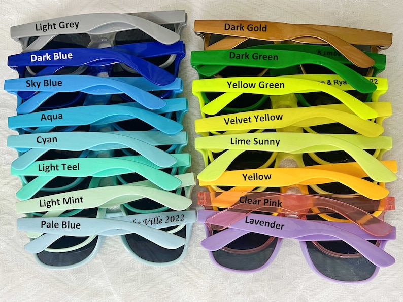 Wedding Favors for Guests in Bulk Custom Wedding Sunglasses Personalized Gift for Guest Bachelorette Party Sunglasses Bride Bridesmaid Groom image 2