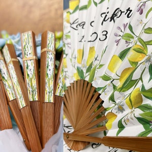 High End Personalized Custom Fans Wedding Dinner Prom Party Favors ...