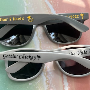 Personalized Sunglasses Wedding Favors for Guests Bulk Birthday Gift Bachelorette Party Custom Printed Sunglasses Bridal Shower Favor Gift
