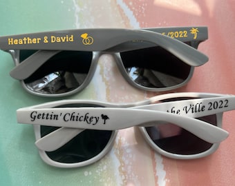Personalized Sunglasses Wedding Favors for Guests Bulk Birthday Gift Bachelorette Party Custom Printed Sunglasses Bridal Shower Favor Gift