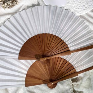 Ventagli da matrimonio personalizzati, ventagli pieghevoli vintage incisi, bomboniere, regali per eventi, ospiti, ventagli decorativi in tessuto bianco all'ingrosso