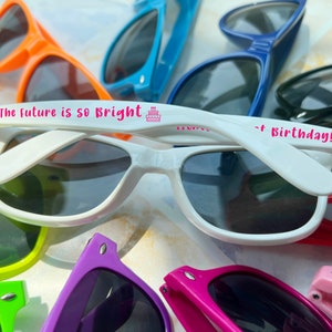 Personalized Printed Sunglasses Birthday Party Favor Adult Husband Wife Men 30 40 50th Birthday Grandparent Wedding Anniversary Gift Custom