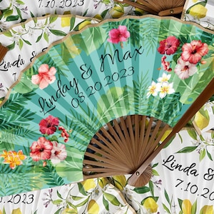 Gepersonaliseerde aangepaste fans bruiloft gunst geschenken voor gasten bulk salie olijf smaragd high-end verjaardag opvouwbare handventilator hotel menu bar logo