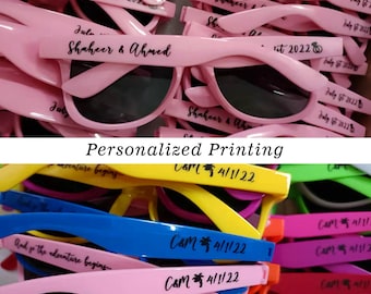 Recuerdos de boda para invitados al por mayor Gafas de sol de boda personalizadas Regalo personalizado para invitados Despedida de soltera Gafas de sol Novia Dama de honor Novio