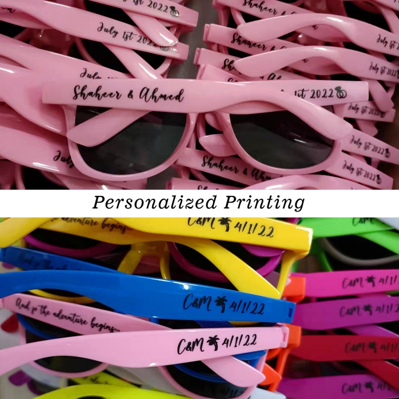 Wedding Favors for Guests in Bulk Wedding Sunglasses Personalized Gift for Guest Bachelorette Party Sunglasses for Bride Bridesmaid Groom