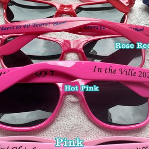 Wedding Favors for Guests in Bulk Wedding Sunglasses Personalized Gift for Guest Bachelorette Party Sunglasses for Bride Bridesmaid Groom custom sunglasses printed sunglasses bridal shower birthday gifts