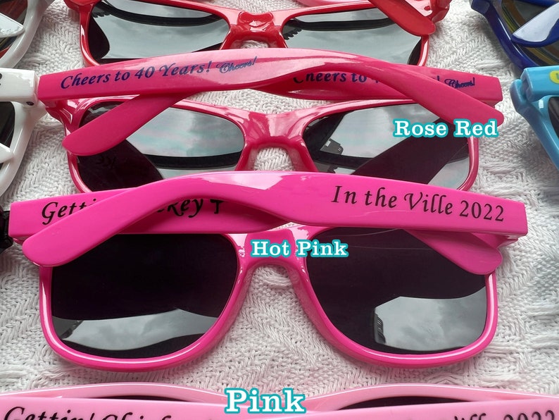 Wedding Favors for Guests in Bulk Wedding Sunglasses Personalized Gift for Guest Bachelorette Party Sunglasses for Bride Bridesmaid Groom custom sunglasses printed sunglasses bridal shower birthday gifts