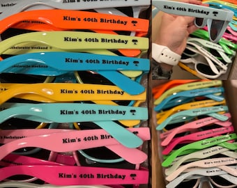 Gepersonaliseerde bedrukte aangepaste zonnebril Bestemming Trouwbedankjes voor gasten Bulk Vrijgezellenfeest Zonnebril Afstuderen verjaardag