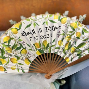 Abanicos personalizados de alta gama Cena de boda Favores de fiesta de graduación Regalos para invitados Abanicos de mano con monograma impresos a granel Abanicos de quinceañera de lujo