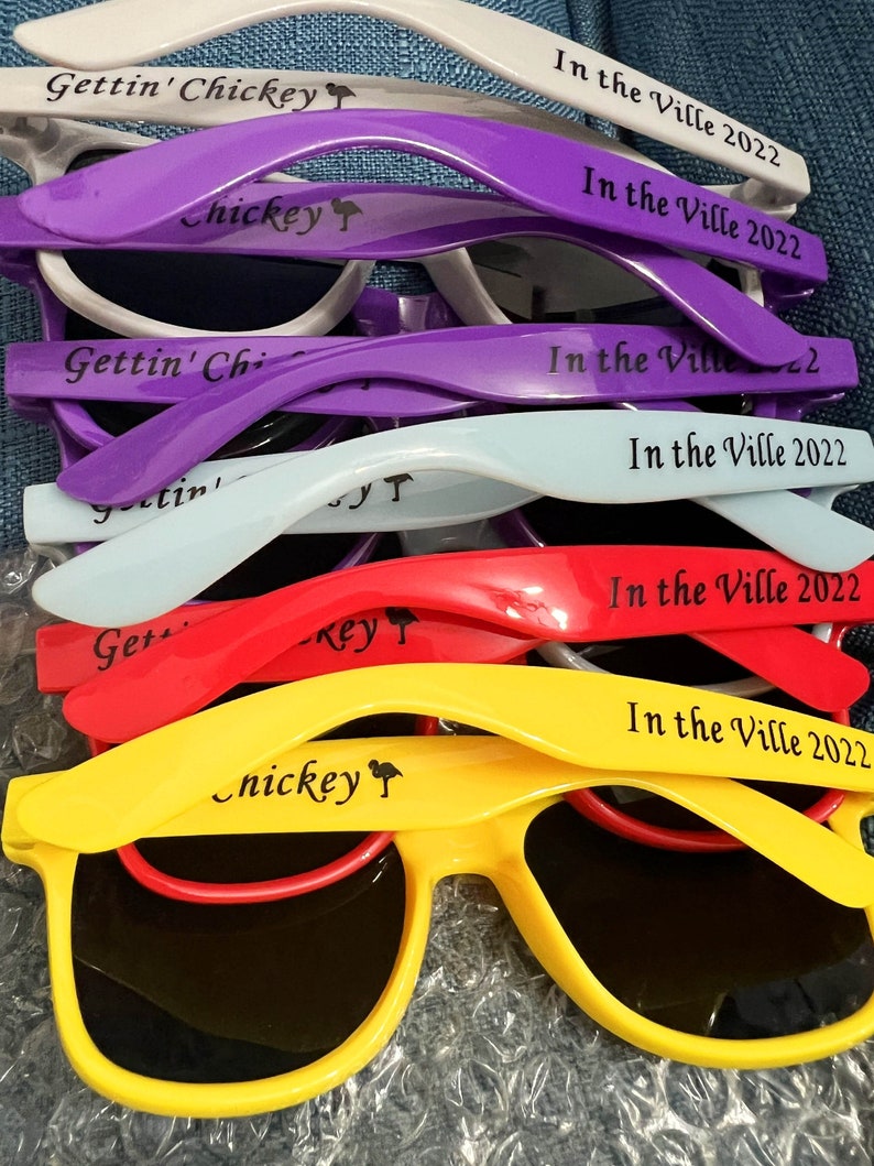 Wedding Favors for Guests in Bulk Wedding Sunglasses Personalized Gift for Guest Bachelorette Party Sunglasses for Bride Bridesmaid Groom custom sunglasses printed sunglasses bridal shower birthday gifts