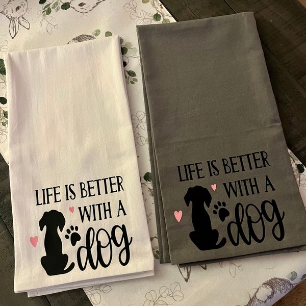 Dog Kitchen Towel Etsy