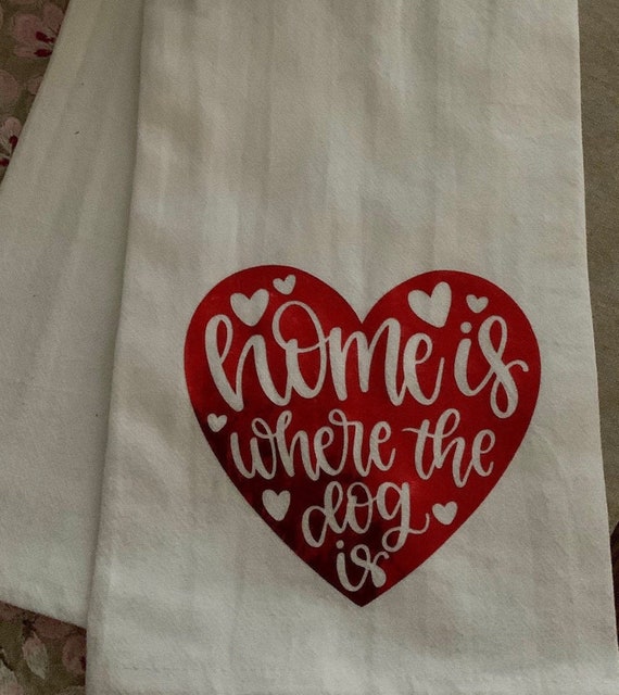 Paw Print Kitchen Towel Pet Gift Kitchen Towel Dog Tea Etsy