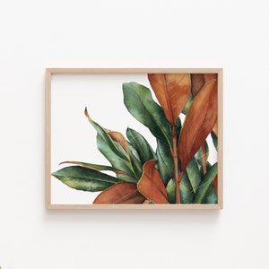 Magnolia Print | Magnolia Wall Art | Minimalist Art | Botanical Painting | Magnolia Painting | Modern Home Decor | Watercolor Painting | Art