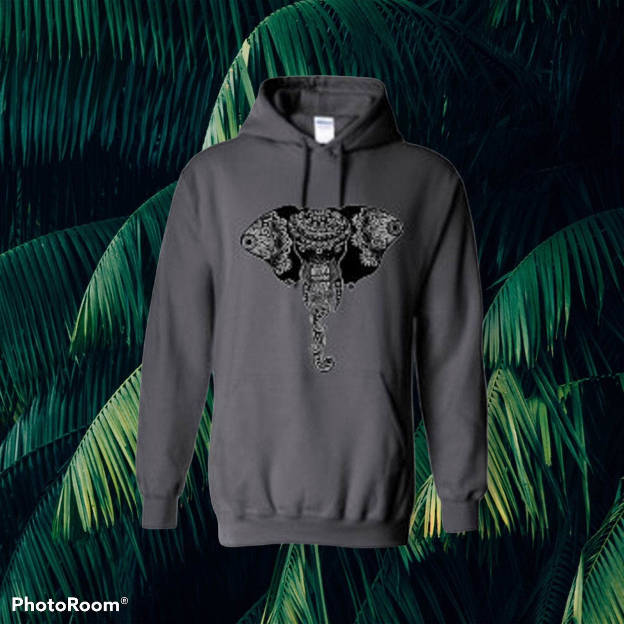 Sudadera con capucha de elefante Etsy