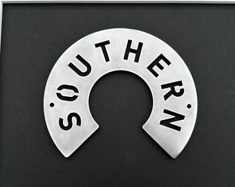 Southern Railway Roundel Sign, Framed Replica, Steam Train Decor