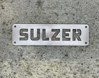 Sulzer British Railway replica sign for model rail enthusiast collector or present railwayana