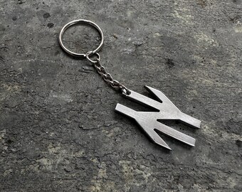 Small BR British Railway Double Arrows Keyring gift for model rail enthusiast collector