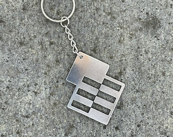 British Rail Railfreight Keyring, Aluminum Replica