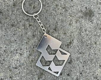 British Rail Railfreight Sector Aluminum Keyring