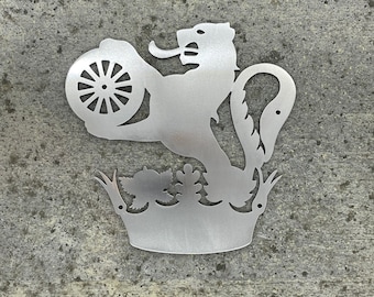 British Rail Lion Crest Wall Sign, Model Rail Enthusiast Decor