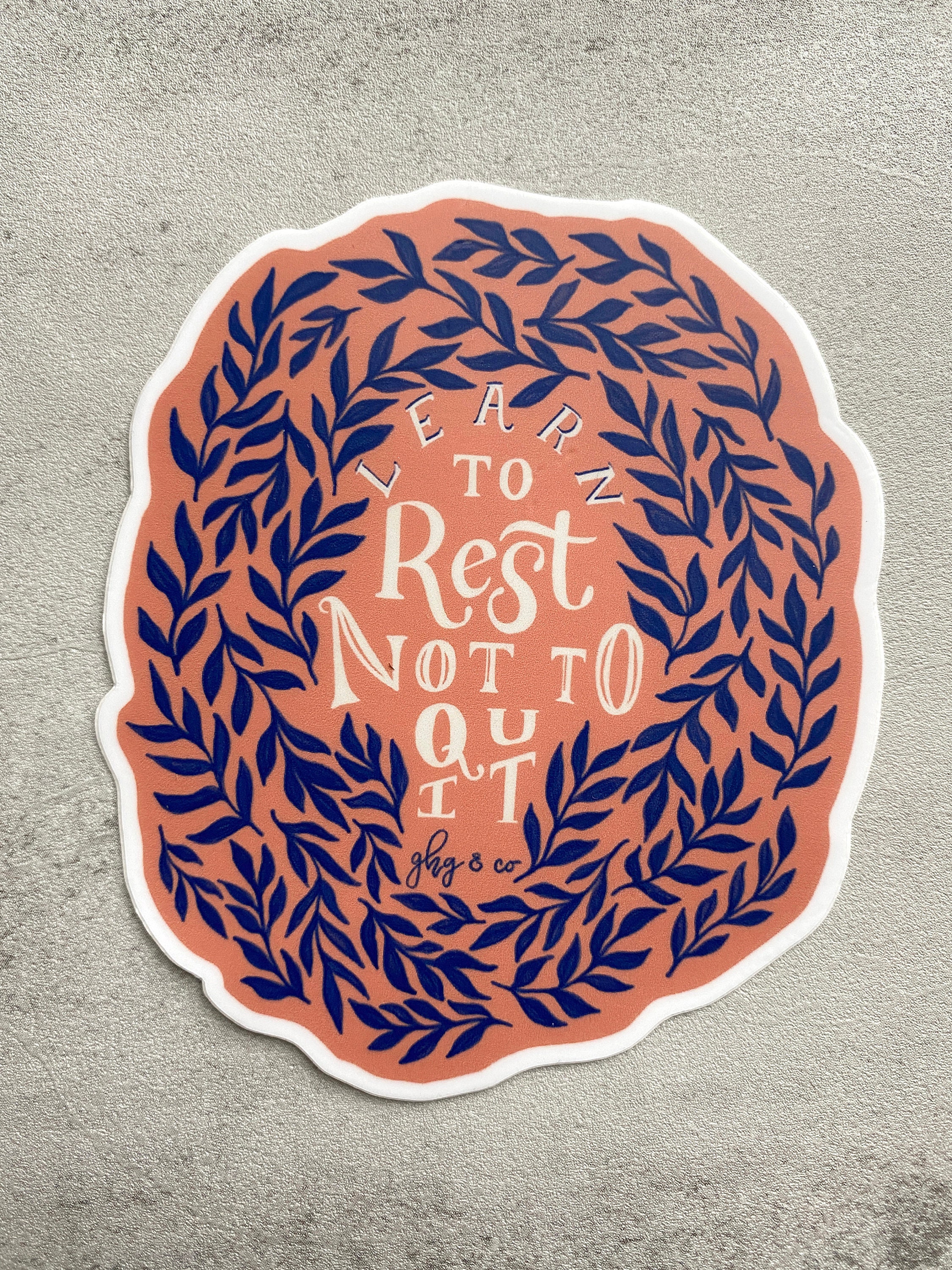 Rest Stickers Learn to Rest Vinyl Sticker: Waterproof Vinyl Decal - Etsy