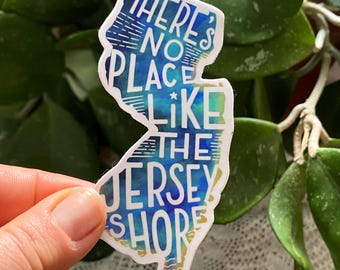 There’s No Place Like the Jersey Shore Vinyl Sticker, Jersey Shore, Waterproof Luggage Sticker, Vinyl Sticker, NJ Sticker, New Jersey