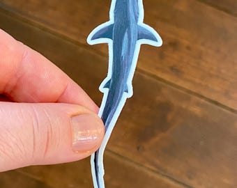 Hammerhead Shark Sticker  |  Hammerhead Shark, Shark Gift, Shark Stickers, Animal Lover Gift, Waterproof Vinyl Sticker, Laptop Decal