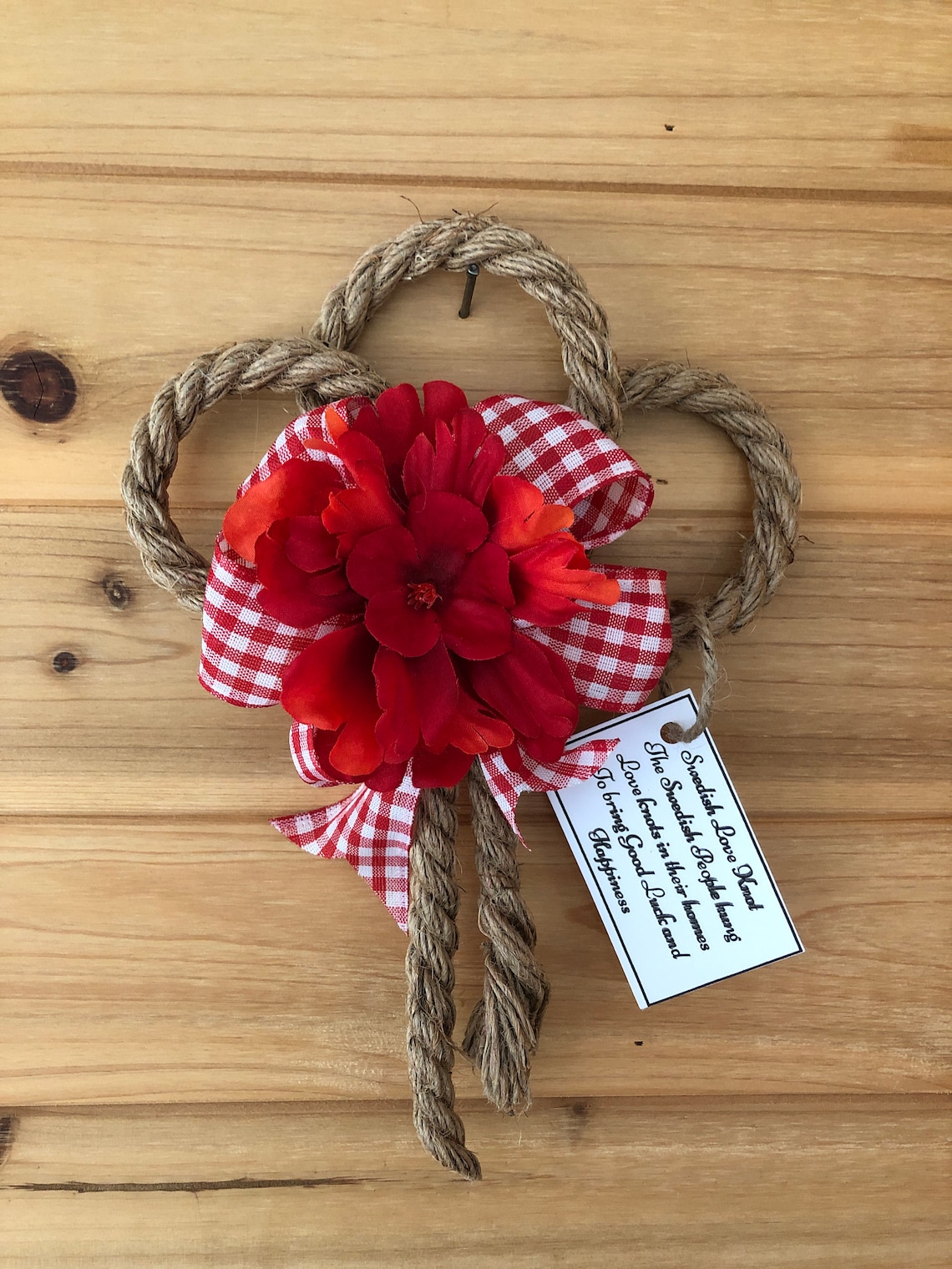 Swedish Love Knot Door or Wall Decoration Etsy