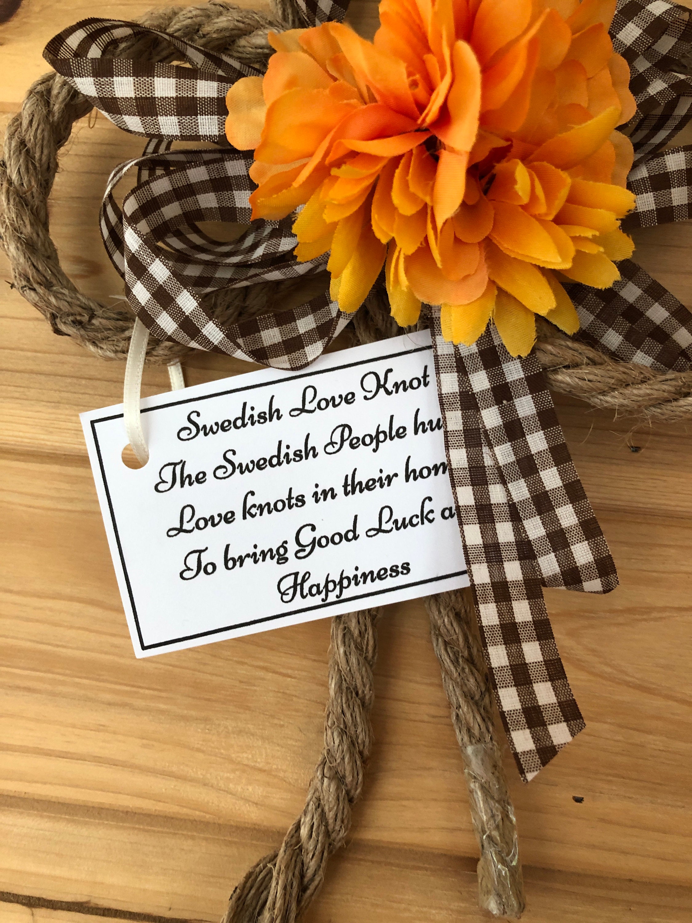 Swedish Love Knot Door or Wall Decoration Etsy