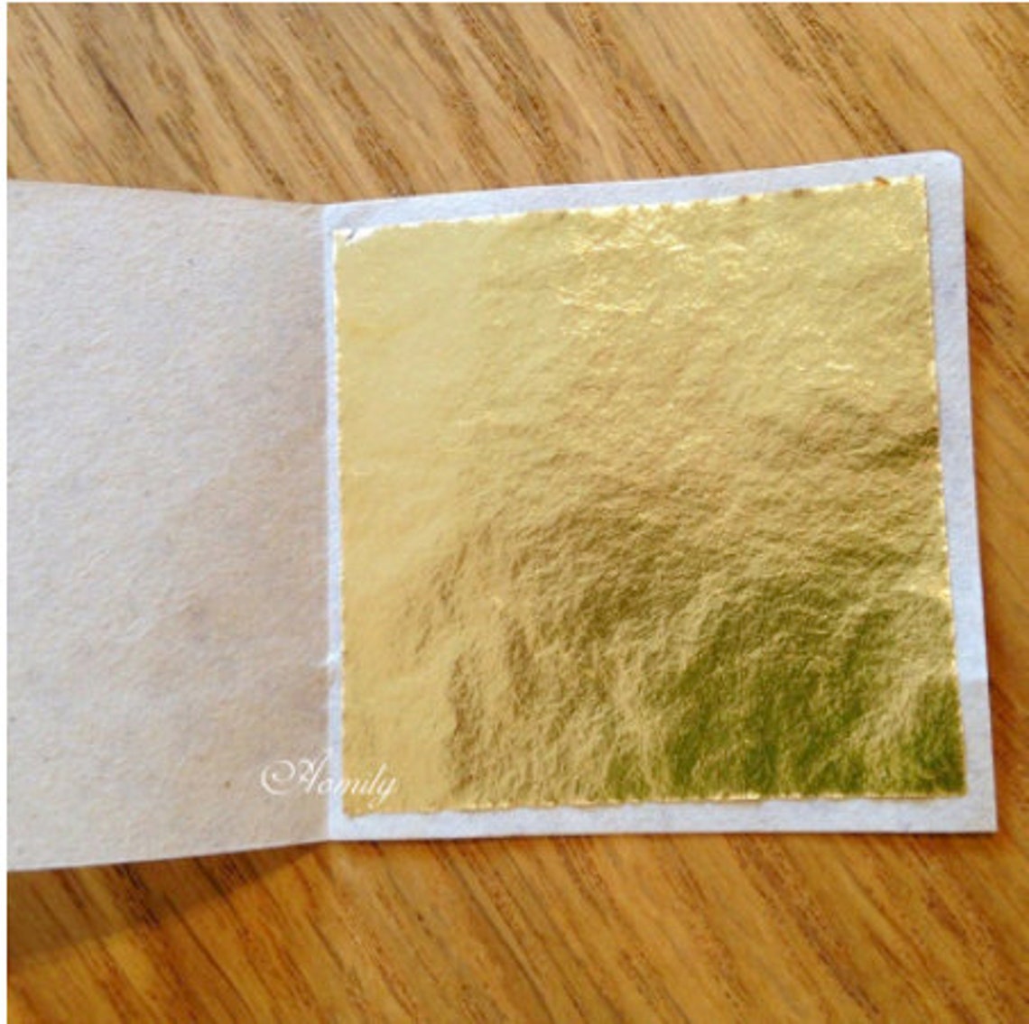 100 Gold Leaf Sheets Practical K Pure Shiny Gold Leaf for Etsy